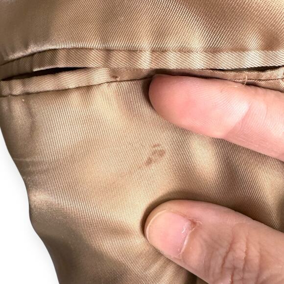 T. Harris London 100% Lambswool Brown Plaid Three Button Blazer Men's Size 44L - Picture 11 of 13